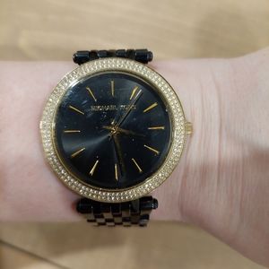Michael Kors Black & Gold Watch